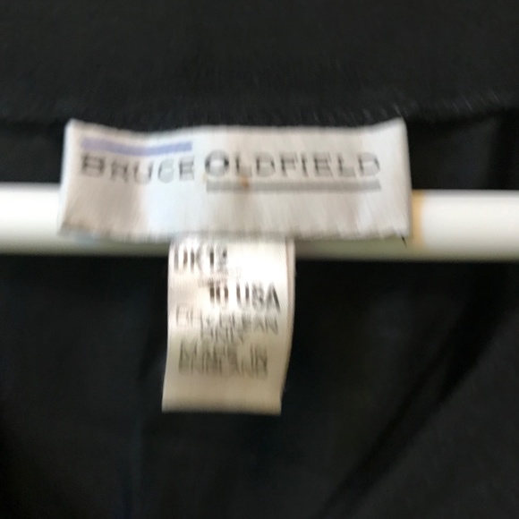 VINTAGE BLACK SILK DRESS - Picture 9 of 9